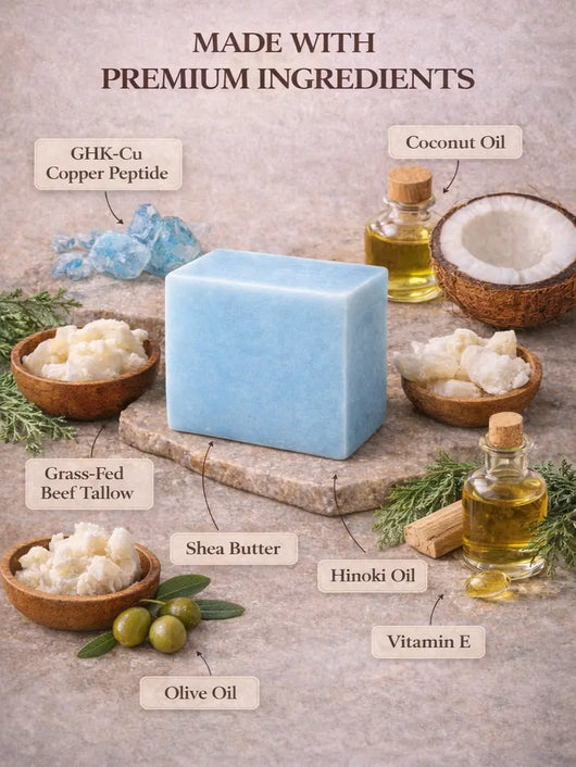 GHK-CU Copper Peptide Tallow Soap Bar